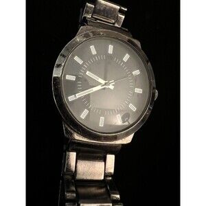 Unbranded Men’s Black and Silver Watch